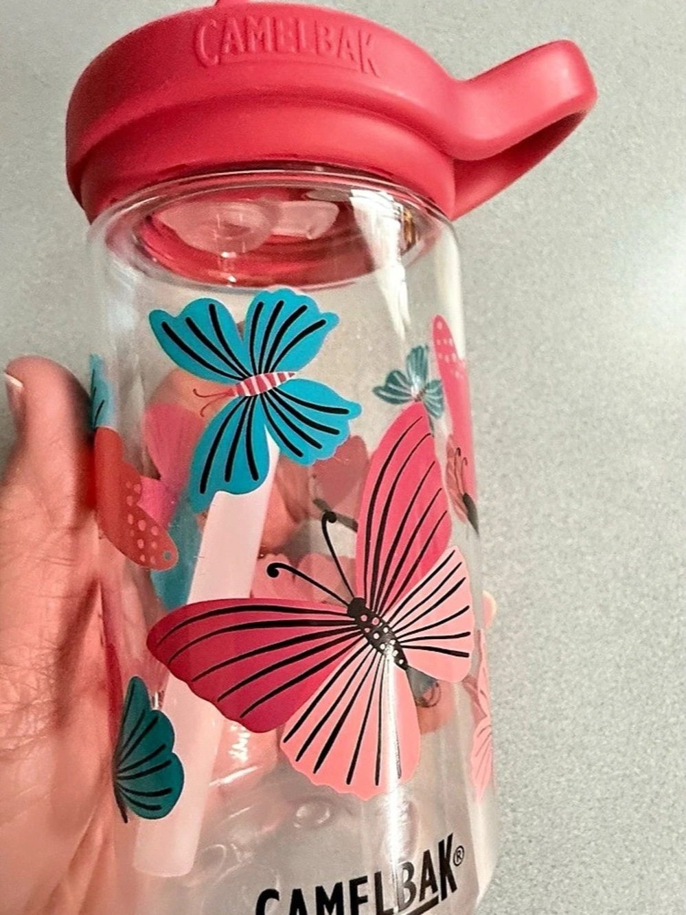 CamelBak Eddy+ Kids Water Bottle 14 oz Colorblock Butterflies 14 oz Colorblock